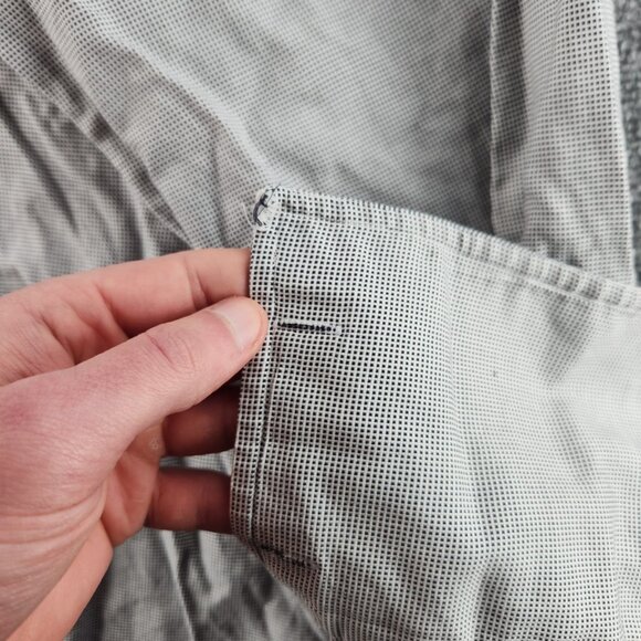 Faconnable USA Cotton Check Large 16.5 Black Shirt Men Button Up French Cuff - Picture 16 of 16